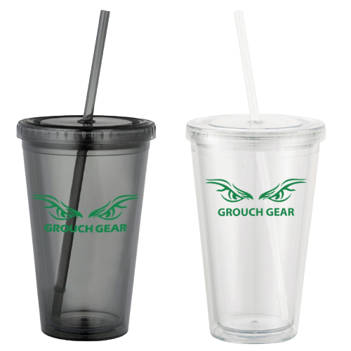 Double Wall Tumbler w/ Straw ~ Variety of Colors