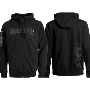 Unisex Initial Zip Hoodie Double Print