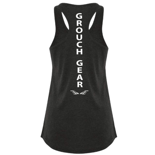 Ladies Racerback Tank Charcoal