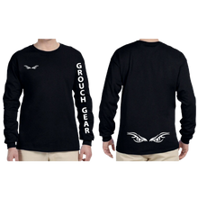 Men's Long Sleeve with Writing on Sleeve ~ black