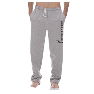 Men s Open Bottom Sweatpants Variety of Colors 2XL Grey