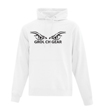 Unisex Everyday Fleece Pullover Hoodie ~White - Puff Writing