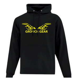 Unisex Everyday Fleece Pullover Hoodie ~ Yellow - Puff Writing