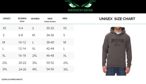 Unisex M&O Pullover Hoodie Size Chart